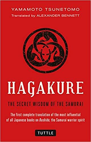 Hagakure by Yamamoto Tsunetomo book cover