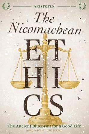 Nicomachean Ethics by Aristotle book cover