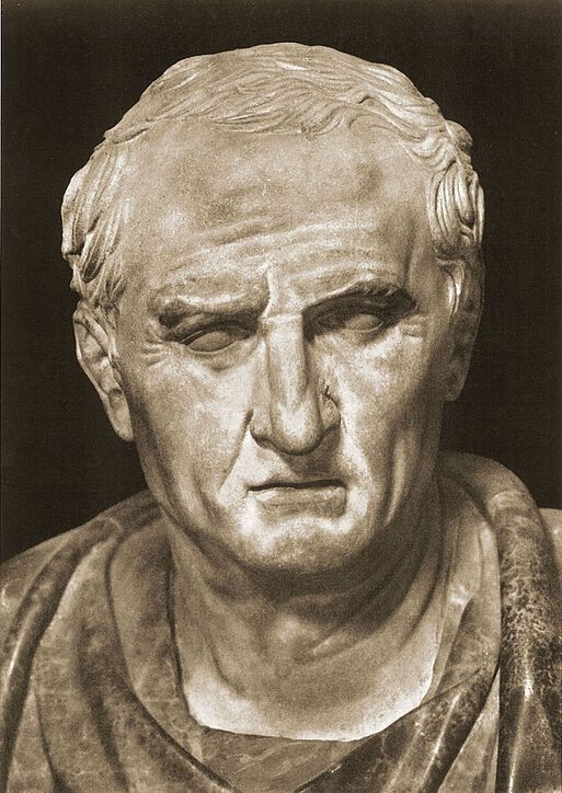 Artistic representation of the Roman statesman Cicero