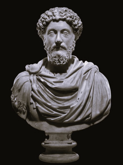 Artistic representation of the Roman emperor Marcus Aurelius