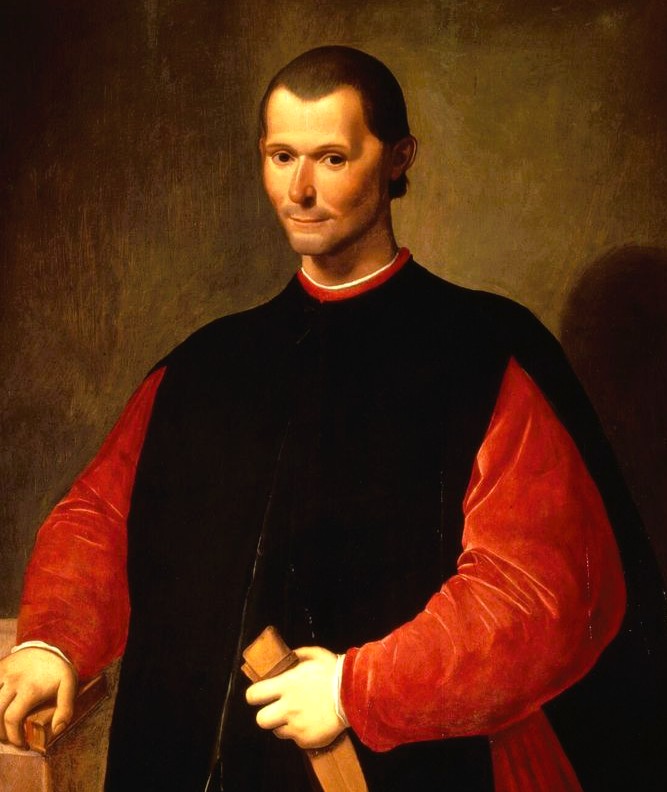 Artistic representation of Niccolò Machiavelli