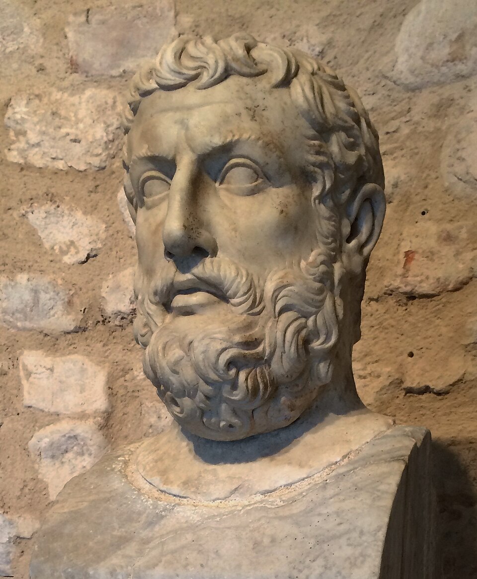Artistic representation of Parmenides of Elea